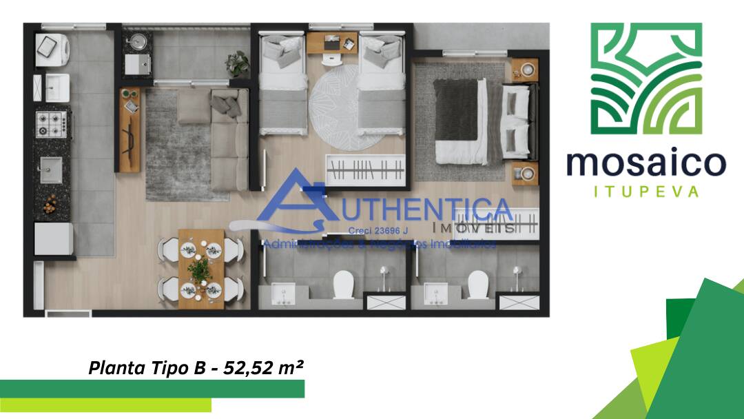 Apartamento à venda com 2 quartos, 52m² - Foto 28